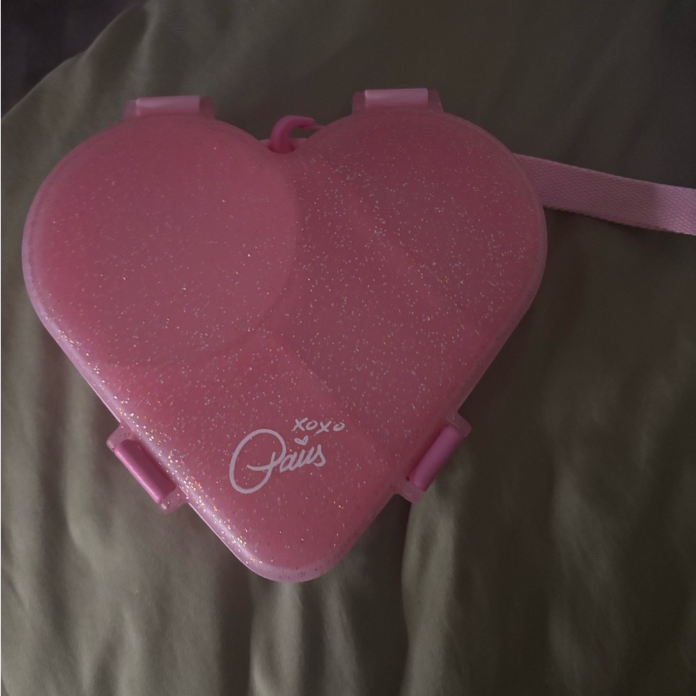 Paris Hilton Pink Heart-Shaped snackle box